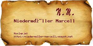 Niedermüller Marcell névjegykártya