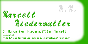 marcell niedermuller business card